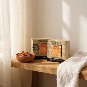 Plantlife Vanilla Orange Aroma Therapy Herbal Soap